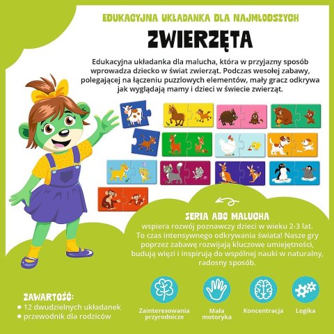 Gra edukacyjna ABC Malucha Zwierzęta Trefl (02905)