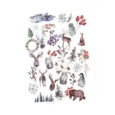 Naklejka (nalepka) zimowy las (254047)