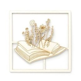 Ozdoba papierowa tekturki dekoracyjne książka z kwiatami Galeria Papieru (253066)