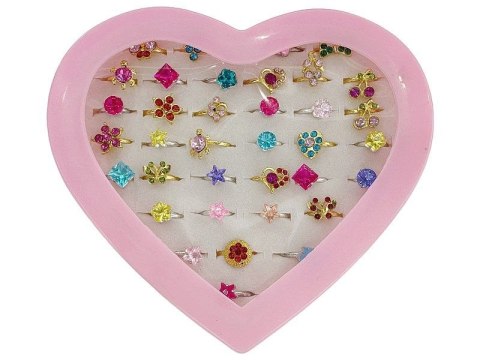 Pierścionek zestaw 36 szt. Adar (628007)