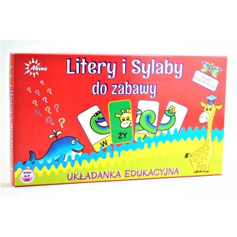 Układanka litery i sylaby Abino