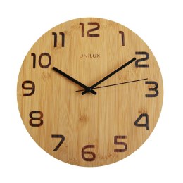 Zegar ścienny Palma bamboo drewno Unilux (400140806)