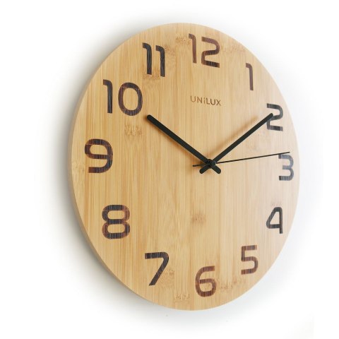Zegar ścienny Palma bamboo drewno Unilux (400140806)