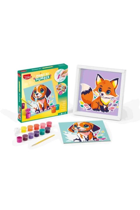 Zestaw kreatywny Creativ malowanie po numerach piesek/lisek Maped (907084)