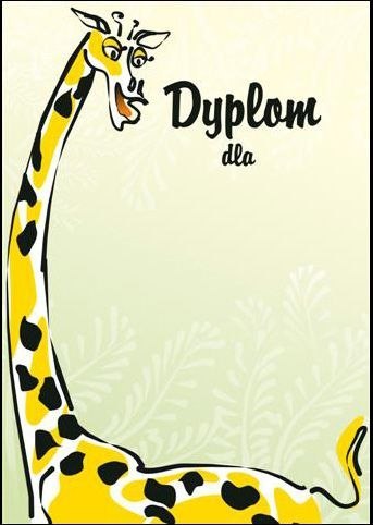 Dyplom Żyrafa A4 170g Galeria Papieru (212117)