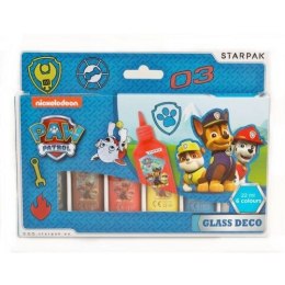 Farba do malowania na szkle Paw Patrol kolor: mix 6 kolor. Starpak (363512)