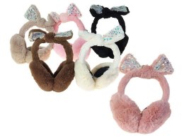 Gadżet nauszniki pluszowe z kokardą; 16x17cm Adar (329904)