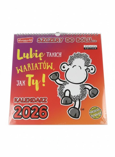 Kalendarz ścienny classic SHEEP SZCZERY 300mm x 300mm Kukartka