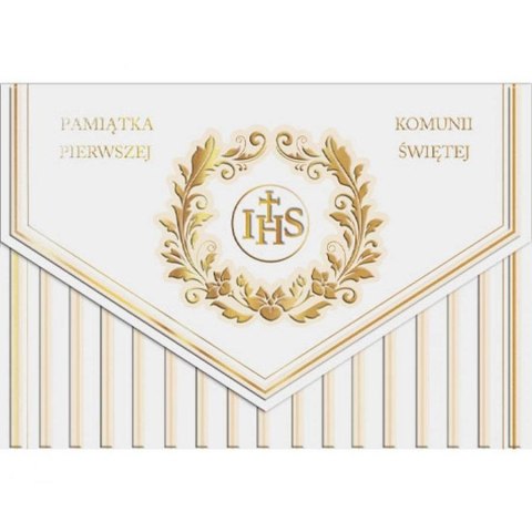 Kartka składana A5 KOMUNIA PASKI A5 Henry (5905701485871)