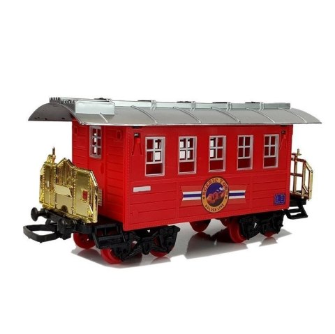 Kolejka Pociąg Klasyczny na Baterie Dym Dźwięk Efekty Świetlne Lean (6887)