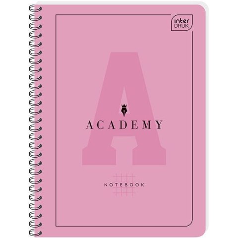 Kołozeszyt (kołonotatnik) Academy Hybrid A6 80k. krata Interdruk