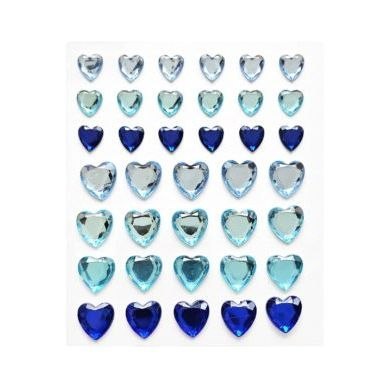 Kryształki samoprzylepne serca Argo (251137)