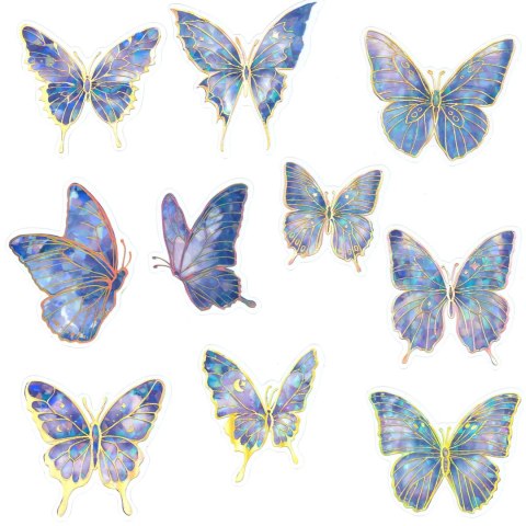 Naklejka (nalepka) Craft-Fun Series Motyle fioletowe Naklejki foliowe Titanum (25CR003)