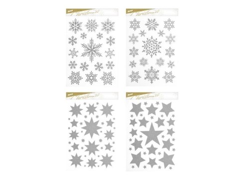 Naklejki świąteczne Boże Narodzenie brokatowe (8886076)