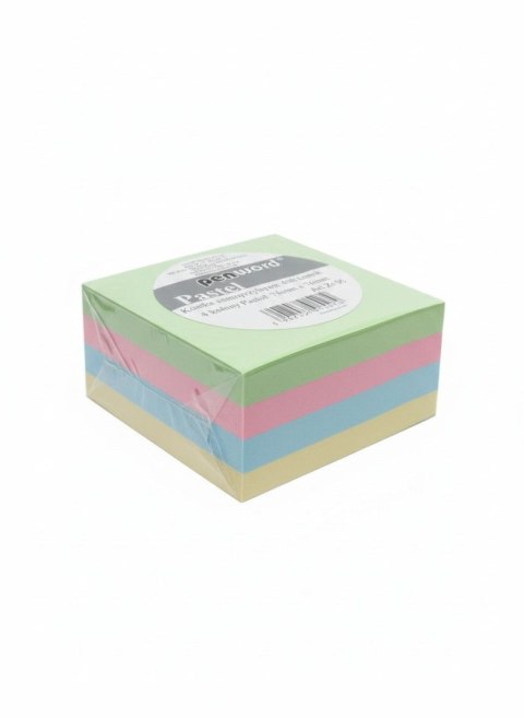 Notes samoprzylepny (karteczki) 4 kol. pastel mix 400k [mm:] 76x76 Penword (ZI-30)