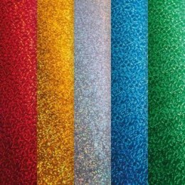 Papier ozdobny (wizytówkowy) mix kartonów holograficznych A4 mix 210g Galeria Papieru (258001)