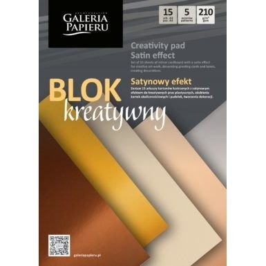 Papier ozdobny (wizytówkowy) A4 mix kartonów lustrzanych mix Galeria Papieru (258003)