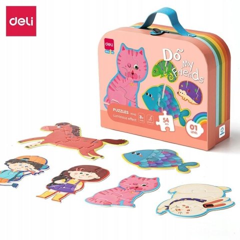 Puzzle w walizce, świecące w ciemności 54 el. Argo (EH742)