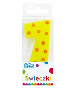 Świeczka urodzinowa PIKER GROCHY URODZINOWE Godan (SWCG7-MM)