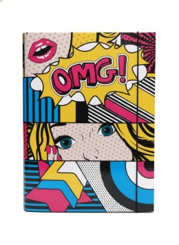 Teczka z szerokim grzbietem na gumkę OMG! A4 VauPe (310/91)