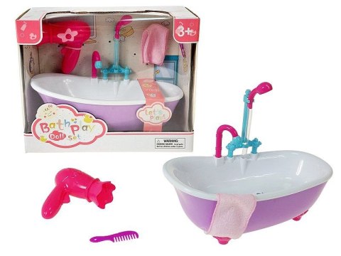 Zestaw akcesoriów dla lalek wanna dla lalki 29cm Adar (613591)