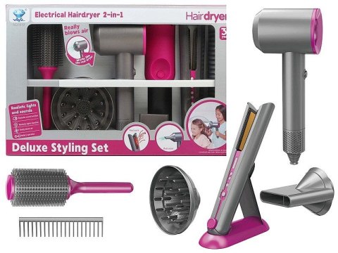 Zestaw piękności do stylizacji włosów, z suszarką na baterie Adar (612624)