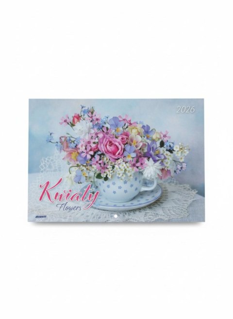 Kalendarz ścienny KWIATY wieloplanszowy 285mm x 410mm Avanti (KA-8)
