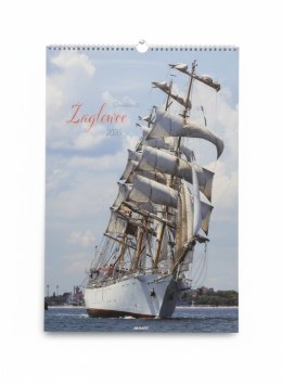 Kalendarz ścienny ŻAGLOWCE wieloplanszowy paskowy A3 285mm x 420mm Avanti (A3-9)