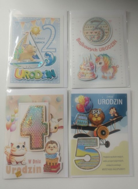 Kartka składana 2-5 LAT B6 Top Graphic (BOGH)