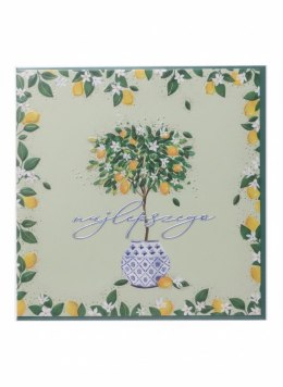 Kartka składana KW DRZEWKO CYTRYNOWE kw Henry (5908451980948)