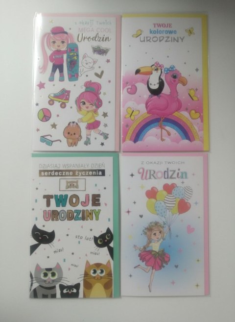 Kartka składana Urzodziny dzieciece B6 Pol-Mak (LOBK_URDZIE)