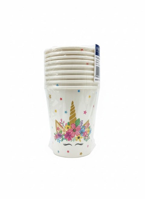 Kubek jednorazowy Unicorn Party papierowe papier 250ml Paw (PC8003400)