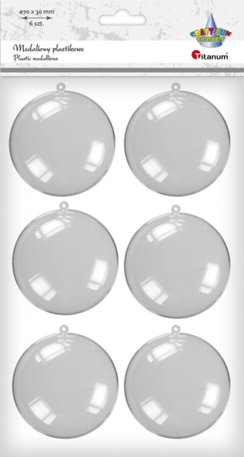 Ozdoba akrylowa Craft-Fun Series medalion 70mm Titanum