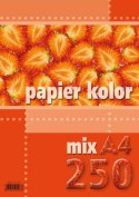Papier kolorowy A4 mix 80g Kreska