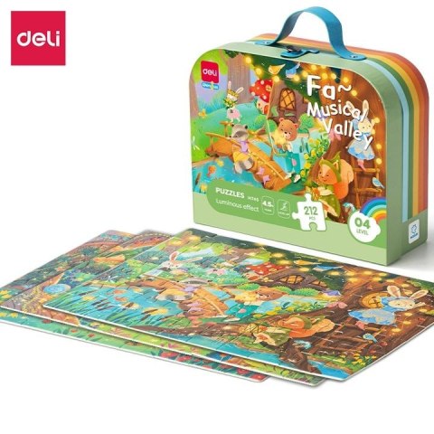 Puzzle w walizce, świecące w ciemności 212 el. Argo (EH745)