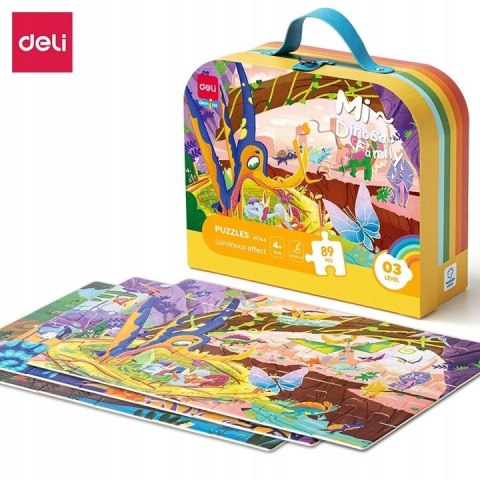 Puzzle w walizce, świecące w ciemności 89 el. Argo (EH744)