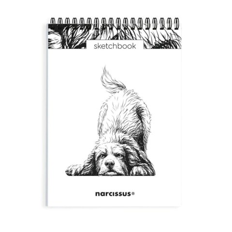 Blok artystyczny szkicownik Pies A5 120g 60k Narcissus