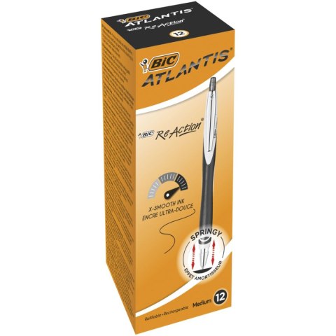 Długopis olejowy Reaction wkład czarny 0,4mm Bic (8575461)