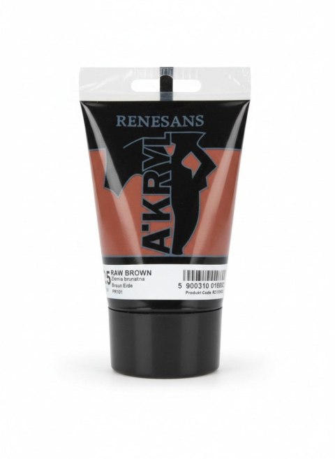 Farba akrylowa Ziemia brunatna kolor: ziemisty brunatny 100ml Renesans (25)
