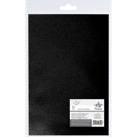 Filc Craft-Fun Series A3 kolor: czarny 5 ark. Titanum (F-20623)
