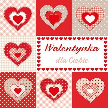 Kartka składana Walentynka kw [mm:] 150x150 Pol-mak (LKW)