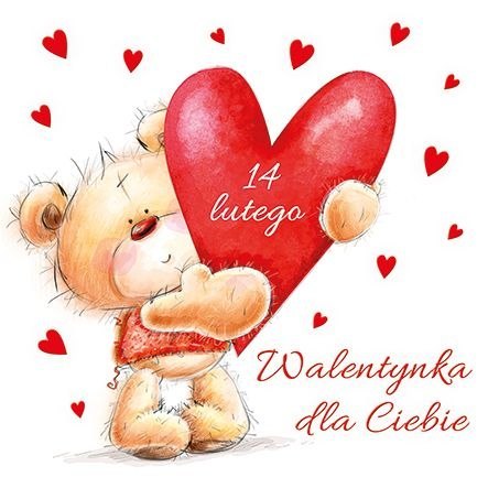 Kartka składana Walentynka kw [mm:] 150x150 Pol-mak (LKW)