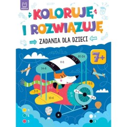 Książeczka edukacyjna Koloruję i rozwiązuję. Zadania dla dzieci. 7+ Aksjomat