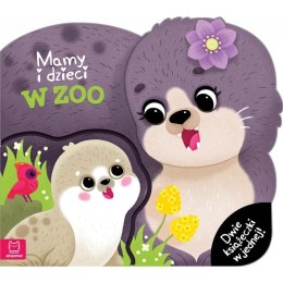 Książka dla dzieci Mamy i dzieci w ZOO. Dwie książeczki w jednej Aksjomat