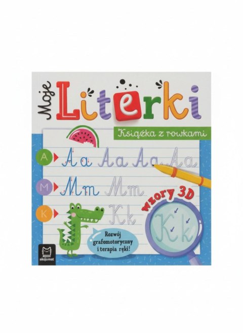 Książka dla dzieci Moje Literki. Książka z rowkami