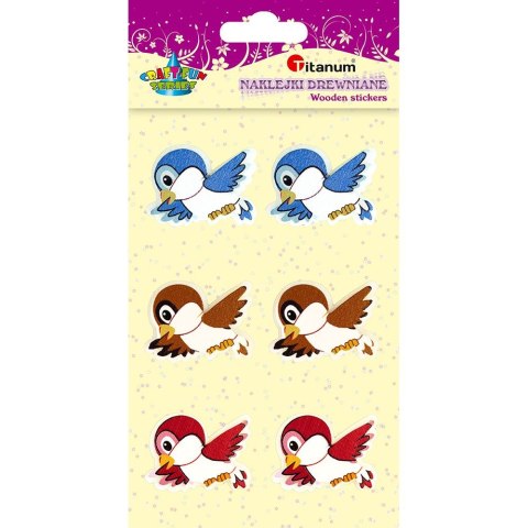 Naklejka (nalepka) Craft-Fun Series ptaszki Titanum (D-25)