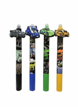 Długopis wymazywalny CARS 450010-U wkład niebieski 0,5mm Cresco (Z GUMKĄ)