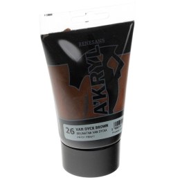 Farba akrylowa Brunatna Van Dycka kolor: brunatny Van Fycka 100ml Renesans (26)