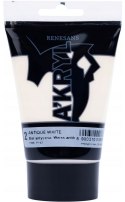 Farba akrylowa biel antyczna kolor: biały antyczny 100ml Renesans (01)