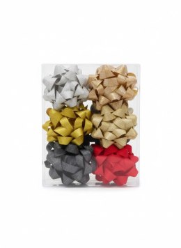 Gwiazda ozdobna brokat 10cm mix 12 szt Farro